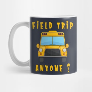 Field Trip School Yellow Bus Science Teacher Seatbelts Mug